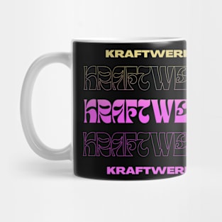 Kraftwerk // Typography Fan Art Design Mug